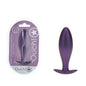 OUCH! Oval Anal Plug - Metallic Purple - Metallic Purple 11.7 cm Butt Plug