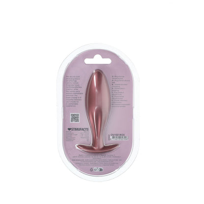 OUCH! Oval Anal Plug - Rose Gold - Rose Gold 11.7 cm Butt Plug