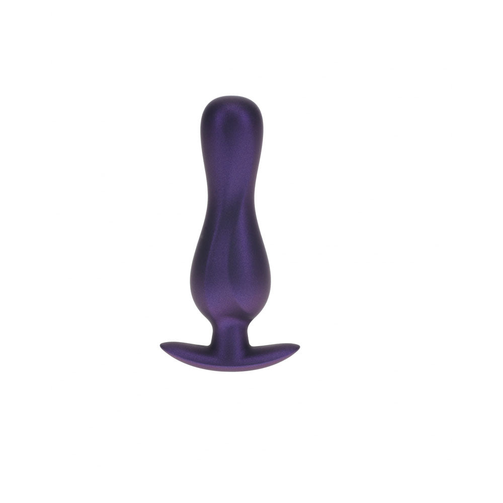 OUCH! Curvy Anal Plug - Metallic Purple - Metallic Purple 11.7 cm Butt Plug