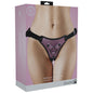 OUCH! Metallic Strap On Harness - Rose - Rose Adjustable Strap-On Harness (No Probe Included)