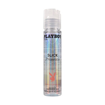 Playboy Pleasure SLICK PROSECCO - 30 ml - Prosecco Flavoured Water Based Lubricant - 30 ml Bottle