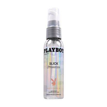 Playboy Pleasure SLICK PROSECCO - 60 ml - Prosecco Flavoured Water Based Lubricant - 60 ml Bottle