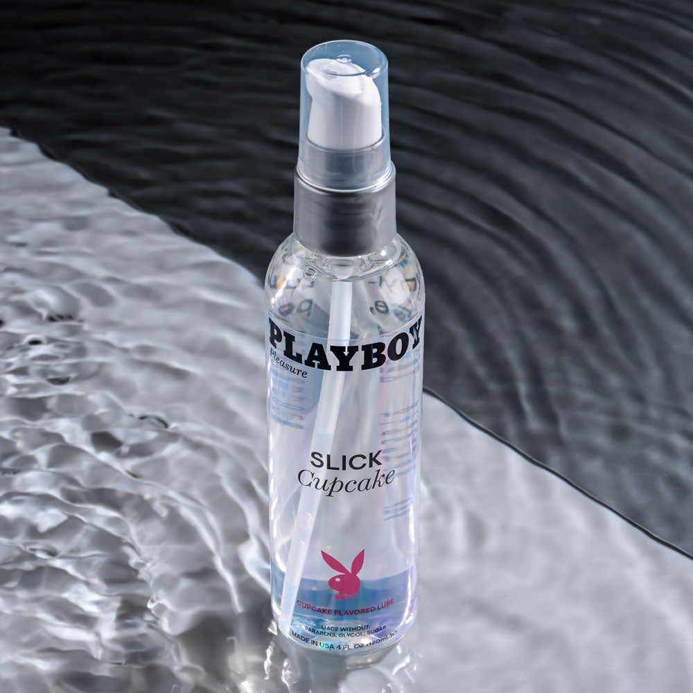 Playboy Pleasure SLICK CUPCAKE - 120 ml - Cupcake Flavoured Water Based Lubricant - 120 ml Bottle