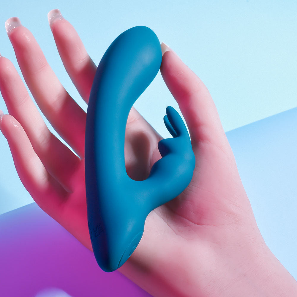 Playboy Pleasure LIL RABBIT - Deep Teal 14.6 cm USB Rechargeable Rabbit Vibrator