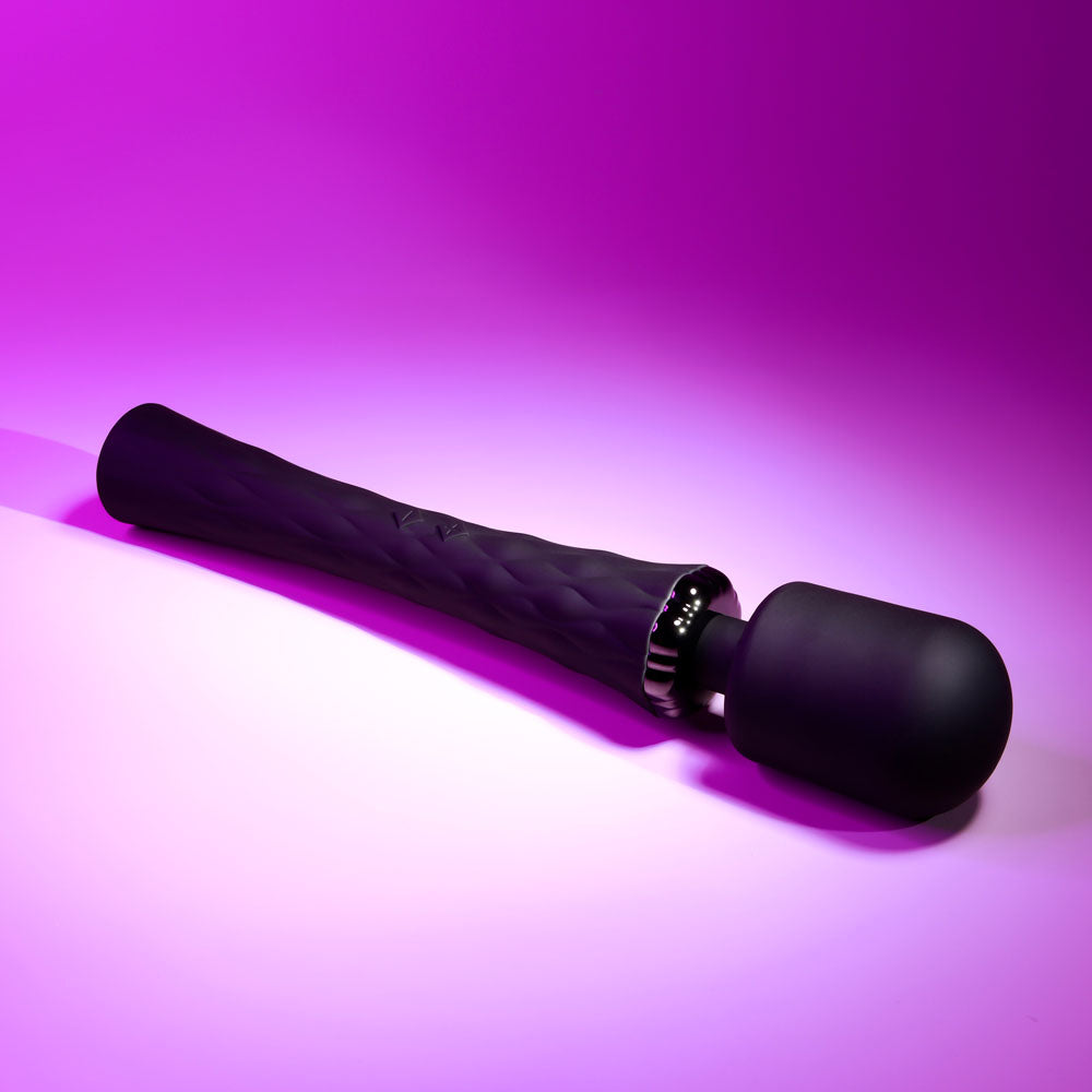 Playboy Pleasure ROYAL - Black 29.2 cm USB Rechargeable Massage Wand