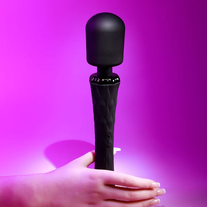 Playboy Pleasure ROYAL - Black 29.2 cm USB Rechargeable Massage Wand