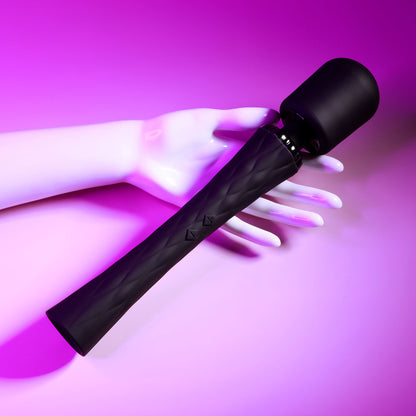 Playboy Pleasure ROYAL - Black 29.2 cm USB Rechargeable Massage Wand