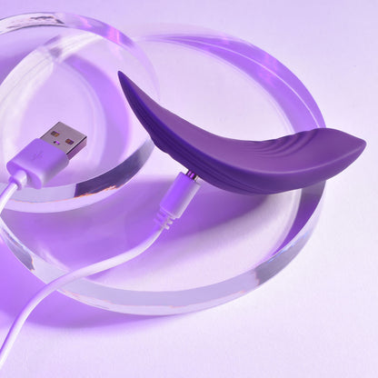 Playboy Pleasure OUR LITTLE SECRET - Purple USB Rechargeable Panty Vibrator with Wireless Remote Control