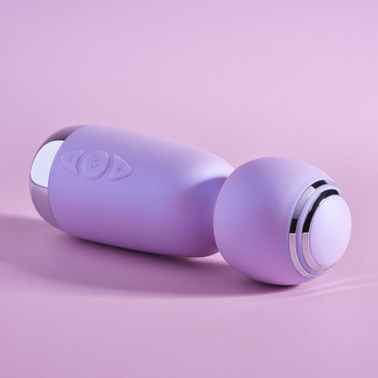 Playboy Pleasure ROYAL MINI - Lilac 12.5 cm USB Rechargeable Mini Wand Vibrator