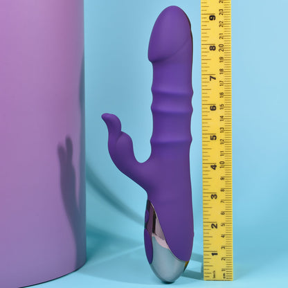 Playboy Pleasure HOP TO IT - Purple 23.5 cm USB Rechargeable Rabbit Vibrator