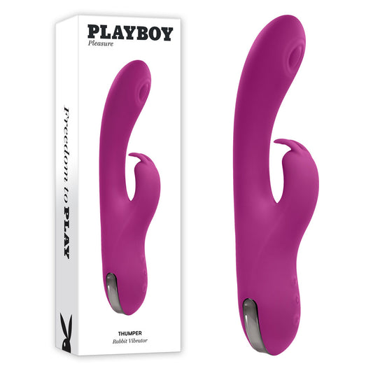 Playboy Pleasure THUMPER - Purple 21.9 cm USB Rechargeable Rabbit Vibrator