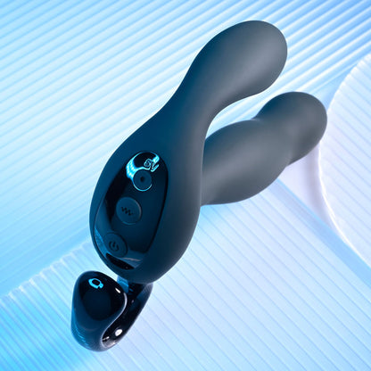 Playboy Pleasure COME HITHER - Black 13.2 cm USB Rechargeable Vibrating Prostate Massager with Wireless Remote Control