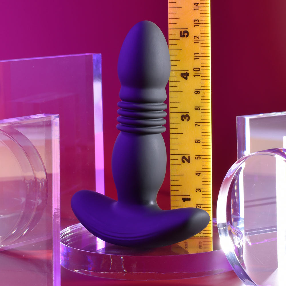 Playboy Pleasure TRUST THE THRUST - Black 13.7 cm USB Rechargeable Thrusting Butt Plug with Wireless Remote