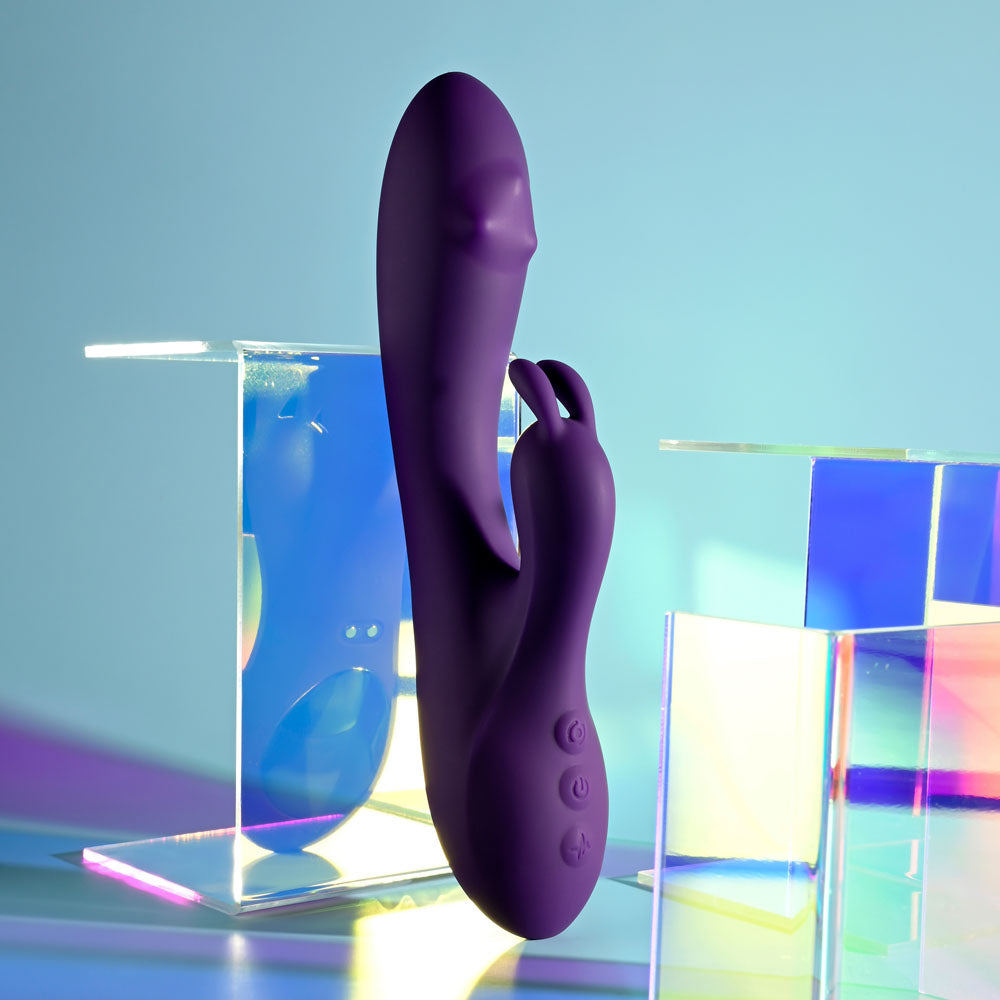 Playboy Pleasure ON REPEAT - Purple 19.7 cm USB Rechargeable Rabbit Vibrator