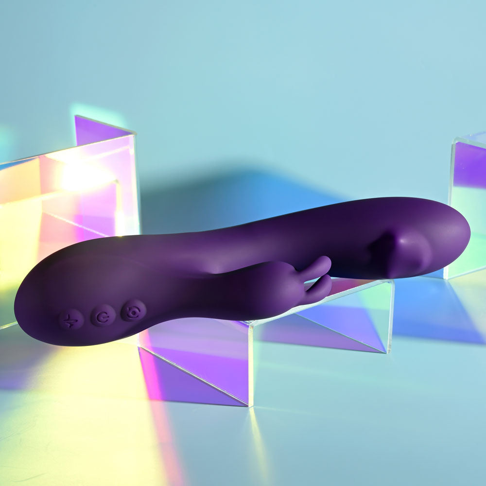 Playboy Pleasure ON REPEAT - Purple 19.7 cm USB Rechargeable Rabbit Vibrator