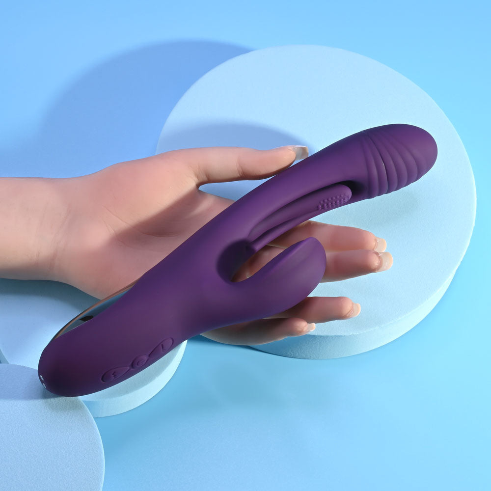 Playboy Pleasure THE THRILL - Purple 24.4 cm USB Rechargeable Rabbit Vibrator