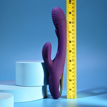 Playboy Pleasure THE THRILL - Purple 24.4 cm USB Rechargeable Rabbit Vibrator