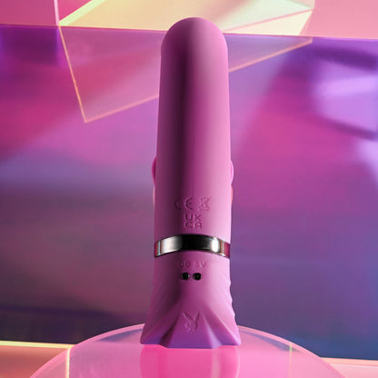 Playboy Pleasure TAP THAT - Purple 16.5 cm USB Rechargebale Rabbit Vibrator