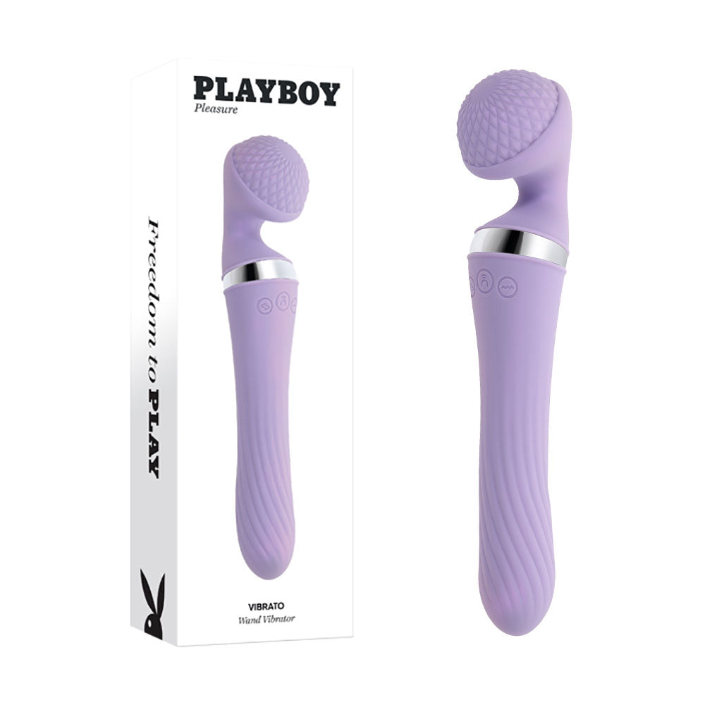 Playboy Pleasure VIBRATO - Lavender 24 cm USB Rechargeable Massage Wand