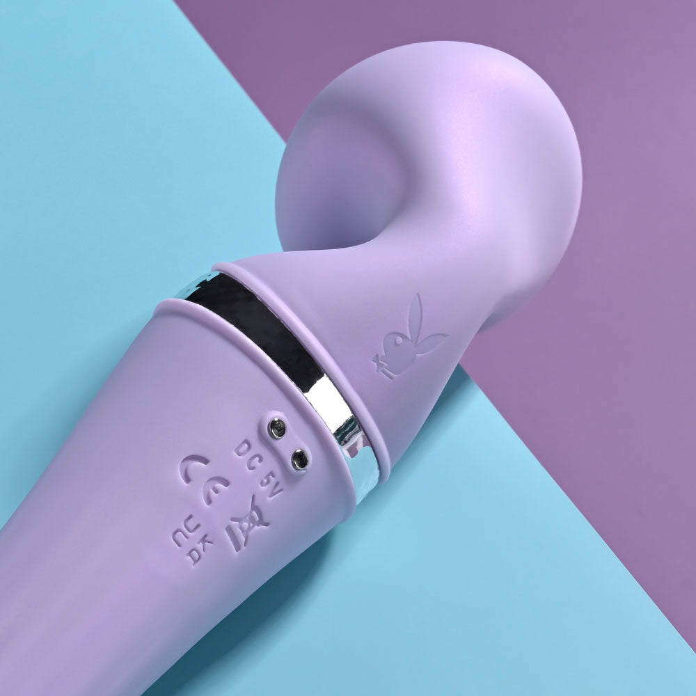 Playboy Pleasure VIBRATO - Lavender 24 cm USB Rechargeable Massage Wand