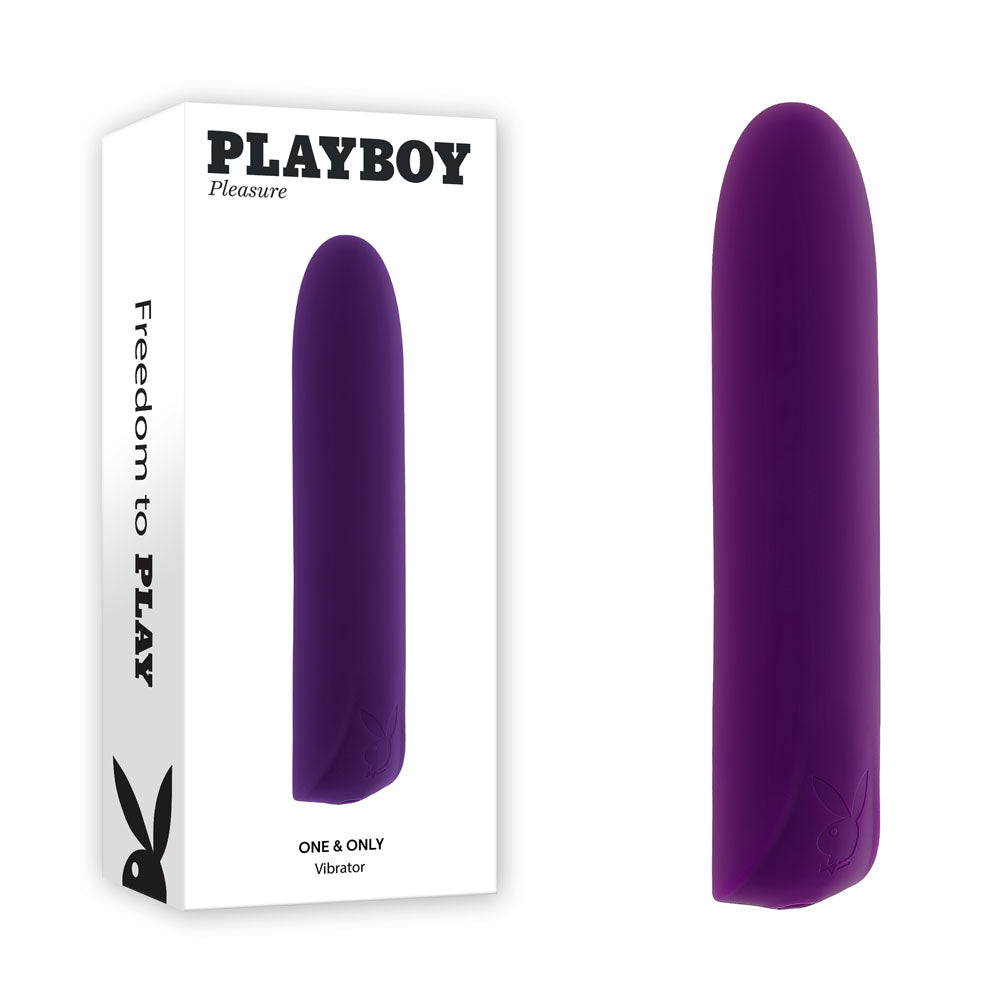 Playboy Pleasure ONE & ONLY - Purple 12 cm USB Rechargeable Bullet