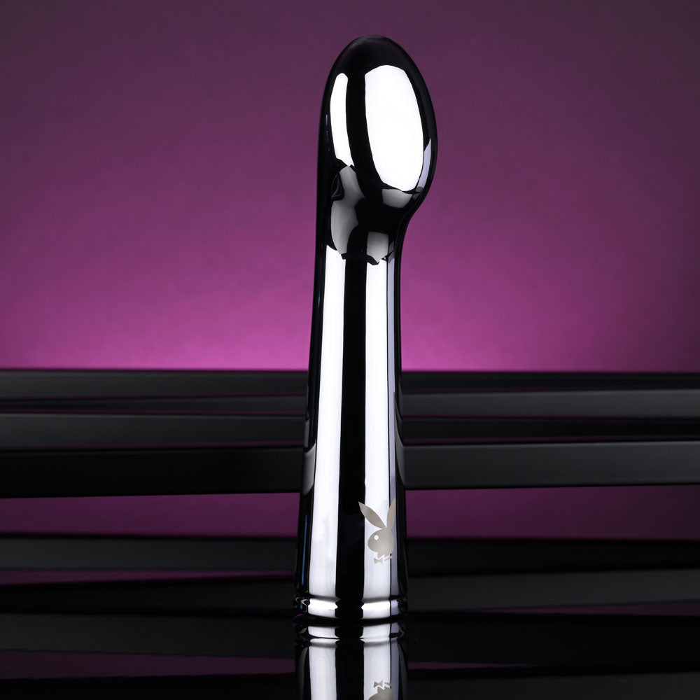 Playboy Pleasure SWOON - Chrome 14 cm USB Rechargeable Vibrator