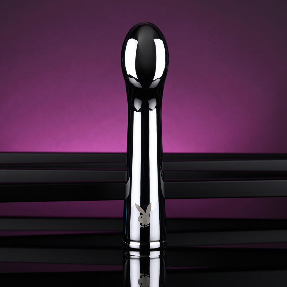 Playboy Pleasure SWOON - Chrome 14 cm USB Rechargeable Vibrator