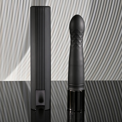 Playboy Pleasure PLEASURE ZONE - Black 21.4 cm Rechargeable Vibrator with USB Charging Dock