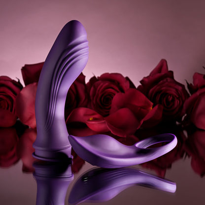 Playboy Pleasure MIX & MATCH - Purple USB Rechargeable with C-Ring Attachment