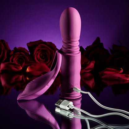 Playboy Pleasure MATCH PLAY - Pink USB Rechargeable with C-Ring Attachment