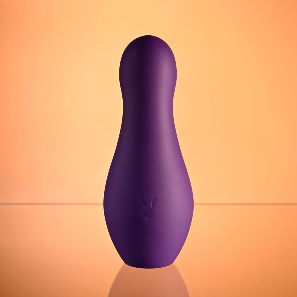 Playboy Pleasure THE JET SET - VIBRATOR - Purple 10.2 cm Vibrator with Self Charging Case