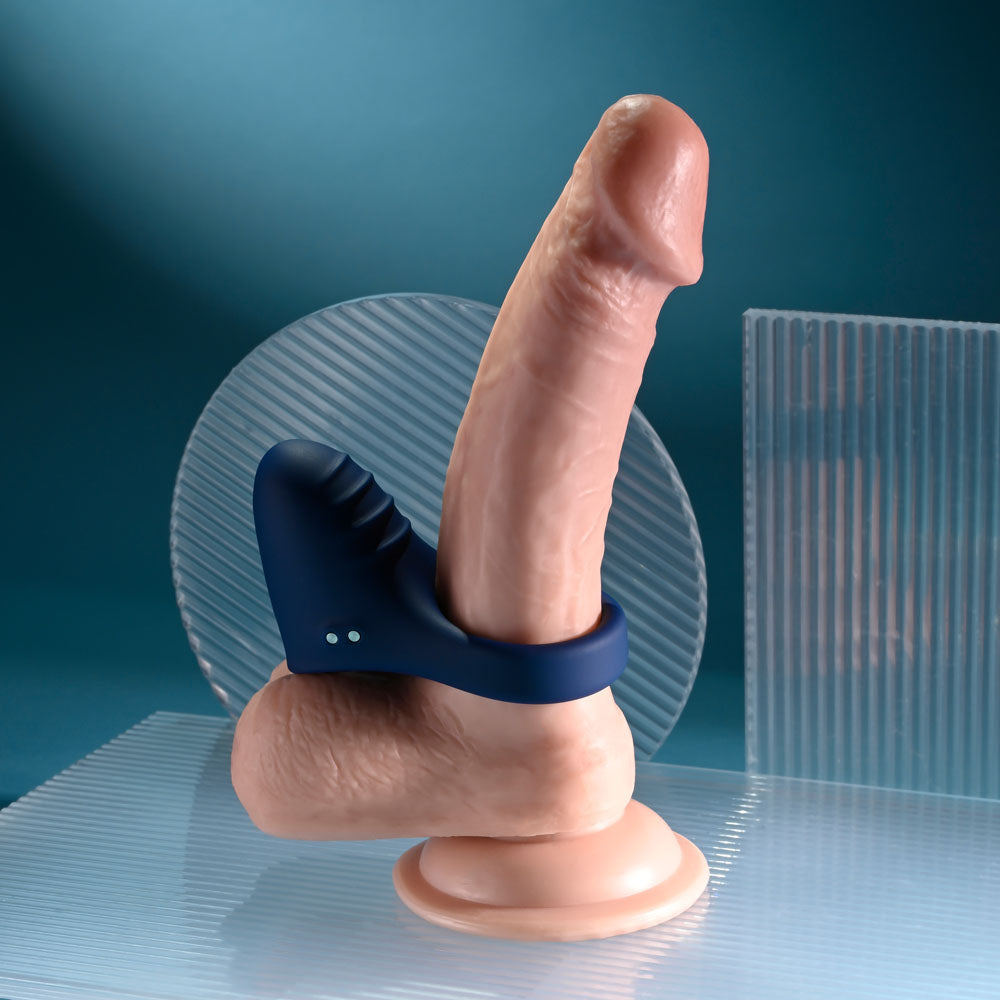 Playboy Pleasure PLEASURE POINT - Blue USB Rechargeable Vibrating Cock Ring