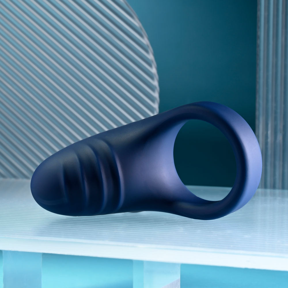 Playboy Pleasure PLEASURE POINT - Blue USB Rechargeable Vibrating Cock Ring