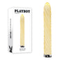 Playboy Pleasure TWIST OF FATE - Yellow Glass 17.5 cm USB Rechargeable Vibrator