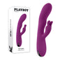 Playboy Pleasure BUSY BUNNY - Purple 22.6 cm USB Rechargeable Rabbit Vibrator with Tapping Shaf