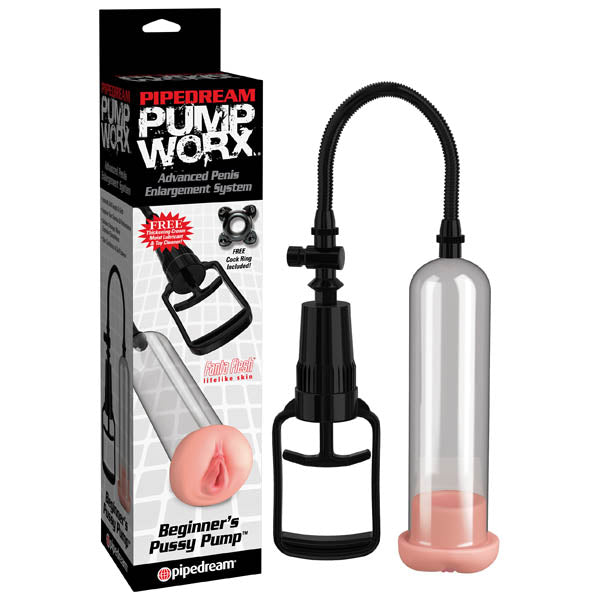 Pump Worx Beginners Pussy Pump - Penis Pump with Vagina Sleeve