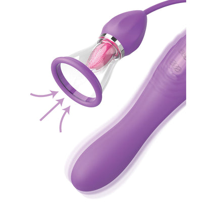 Fantasy For Her Her Ultimate Pleasure Max - Purple USB Rechargeable Vibrator with Flicking Stimulator