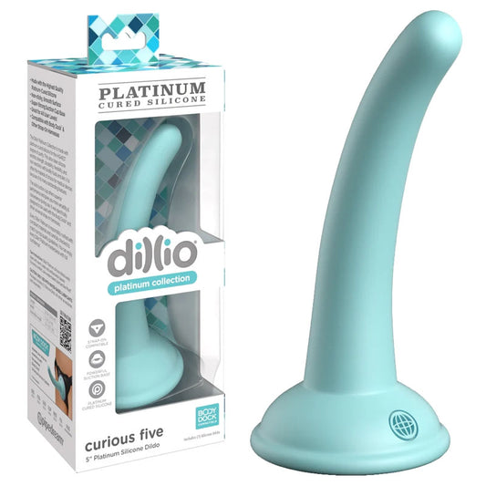 Dillio Platinum Curious Five - Teal - Teal 12.7 cm (5'') Dong