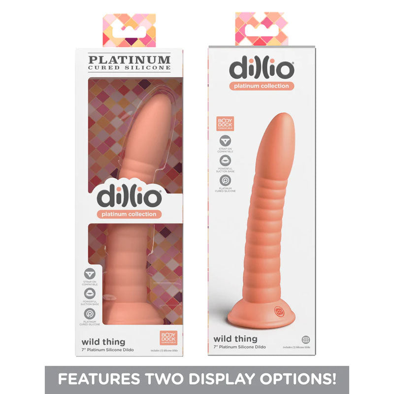 Dillio Platinum Wild Thing - Peach - Peach 17.8 cm (7'') Dong