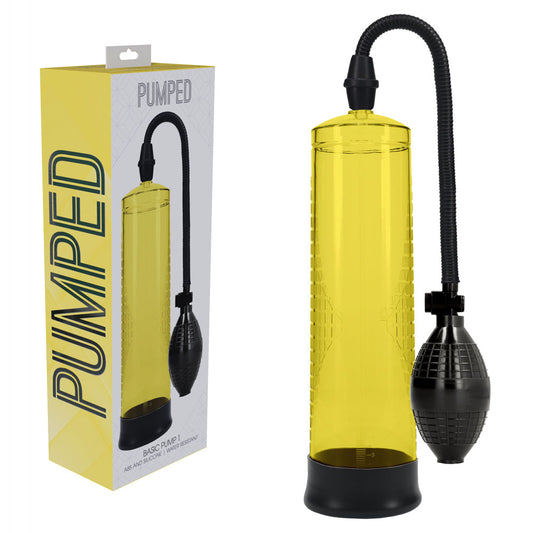 PUMPED Basic Pump 1 - Yellow - Yellow Penis Pump