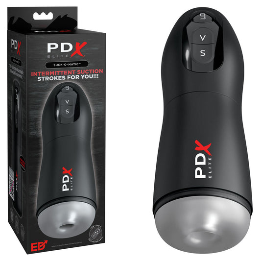 PDX Elite Suck-O-Matic - USB Rechargeable Sucking & Vibrating Masturbator