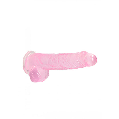 REALROCK 6 Realistic Dildo With Balls - Pink 15.2 cm Dong