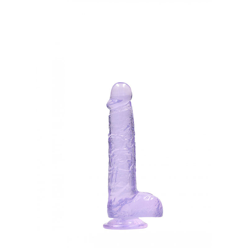 REALROCK 6 Realistic Dildo With Balls - Purple 15.2 cm Dong