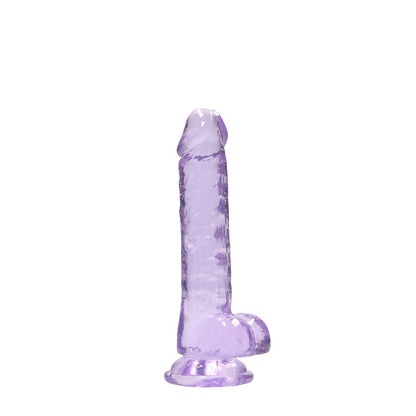 REALROCK 7 Realistic Dildo With Balls - Purple 17.8 cm Dong