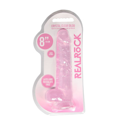 REALROCK 8 Realistic Dildo With Balls - Pink 20.3 cm Dong