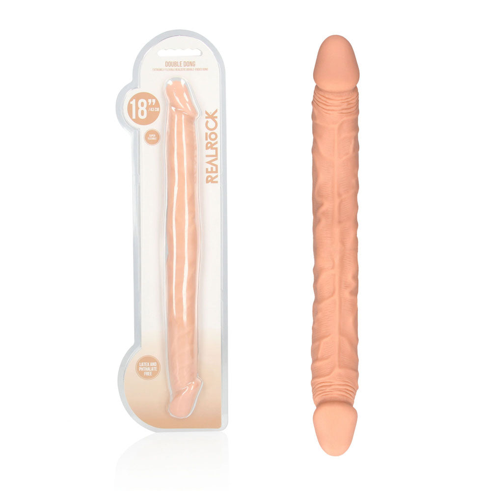 REALROCK 18'' Double Dildo - Flesh 46 cm Double Dong