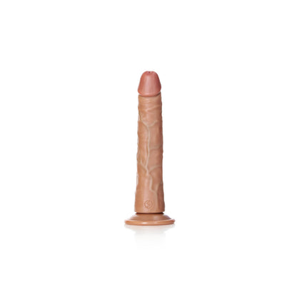 REALROCK Realistic Slim Dildo with Suction Cup - 20.5cm - Tan 20.5 cm (8'') Dong