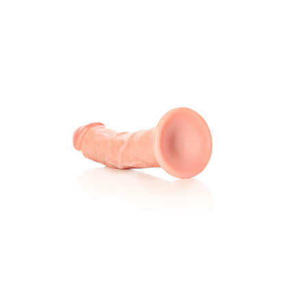 REALROCK Realistic Regular Curved Dildo with Suction Cup - 20 cm - Flesh 20 cm (8) Dong