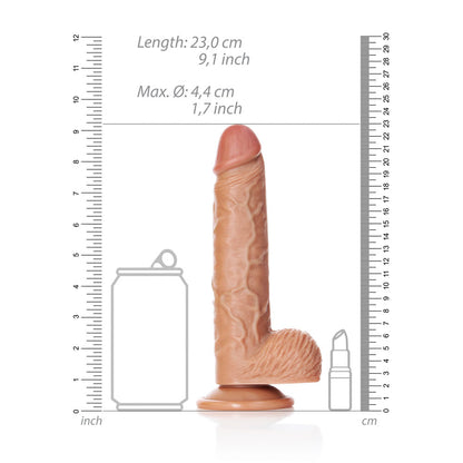 REALROCK Straight Realistic Dildo with Balls - 20.5 cm - Tan 20.5 cm (8'') Dong