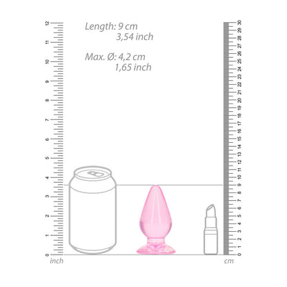 REALROCK 9 cm Anal Plug - Pink - Pink 9 cm (3.5) Butt Plug